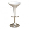 SGABELLO BAR in ABS e ACCIAIO H55/78cm BIANCO HC148W