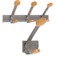 APPENDIABITI da MURO 3POSTI 45cm METALLO/LEGNO Alba PMV3