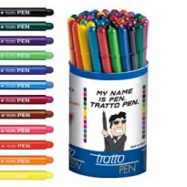 Barattolo 50 pz pennarelli Tratto Pen colori assortiti 807100