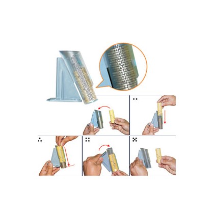 SET 8 TUBI per SEPARA MONETE CM018/CM020 3363T