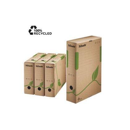 Scatola archivio ECOBOX dorso 80mm 327x233mm ESSELTE 623916 - Conf da 25 pz.