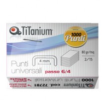 SCATOLA 1000 PUNTI UNIVERSALI TiTanium 6/4 TI1002T - Conf da 10 pz.