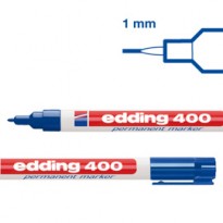 Marcatore permanente EDDING 400 punta conica blu E-400 003 - Conf da 10 pz.
