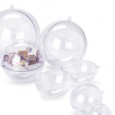 SFERA APRIBILE in POLISTIRENE TRASPARENTE 140mm RI.PLAST 5064105 - Conf da 12 pz.