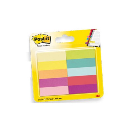 SEGNAPAGINA Post-it 670-10AB-EU 500FG in 10COLORI INDEX 12,7x44mm in CARTA 63152