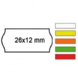 PACK 10 ROTOLI 1000 ETICH. 26x12mm ONDA ROSSO PERM. Printex 2612sfr10rs