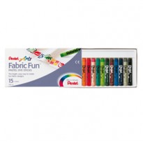 ASTUCCIO 15 PASTELLI PER TESSUTO FABRIC Fun PENTEL PTS-15