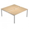 SCRIVANIA a 2 POSTAZIONI CONTRAP.140X168cm ROVERE - AGORA BENCH140X2_C