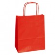 25 SHOPPERS CARTA KRAFT 18x8x24CM TWISTED ROSSO 072086