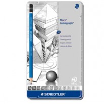 Astuccio metallo 12 matita grafite Mars 12gradazioni Staedtler 100G12