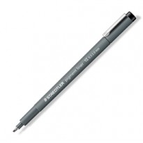 Pennarello Pigment Liner 308 nero 2,0mm punta scalpello Staedtler 308 C2-9 - Conf da 10 pz.