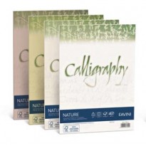 Carta CALLIGRAPHY NATURE A4 50fg 250gr oliva FAVINI A69N564