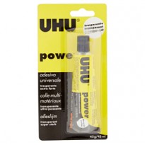 COLLA TRASPARENTE EXTRAFORTE UHU POWER 45ML 34256