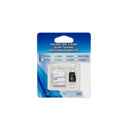 MICRO SD CARD aggiornamento100/200 verificabanconote HT2280 SD2280