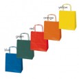 Blister 25 shoppers carta kraft 22X10X29cm twisted colori assortiti 079900