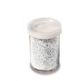 Glitter flacone grana fine 25ml argento Cwr 06656/1 - Conf da 12 pz.