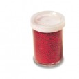 Glitter flacone grana fine 25ml rosso Cwr 06657/1 - Conf da 12 pz.