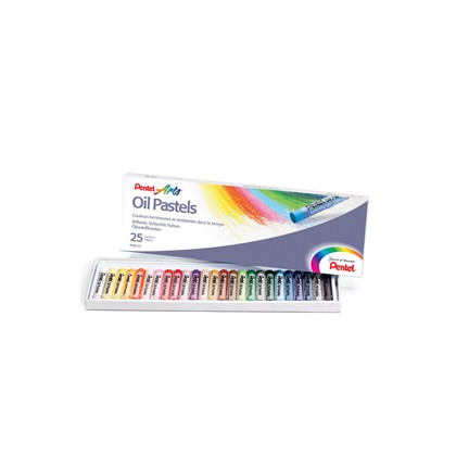 Astuccio 25 pastelli a olio PENTEL Arts 0100525