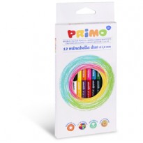 Astuccio 12 matite doppiocolore diam. 3,8mm Minabella PRIMO 5220DUO12