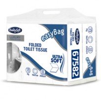 Pacco 250 strappi Carta Igienica interfogliata EasyBag BulkySoft 67582 - Conf da 24 pz.