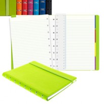 Notebook f.to A5 a righe 56 pag. blu similpelle Filofax L115009