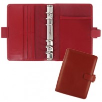 Organiser Metropol Personal f.to 188x135x38mm rosso similpelle Filofax L026910