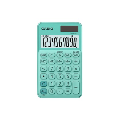 Calcolatrice tascabile SL-310UC verde CASIO SL 310 UC-GN