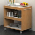 Carrello su ruote 70x43,8xH73cm Bicolore - Angolo Ristoro 2851