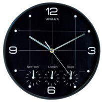 Orologio da parete D30cm con 4 fusi On Time Unilux 400094567