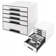 Cassettiera drawer Cabinet CUBE 5 bianco Leitz 52531001