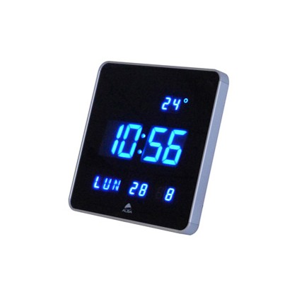 Orologio digitale da parete 28x28x3,4cm Led Alba HORLEDSQ 83299