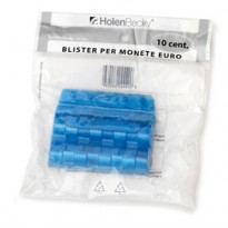 Blister 20 Portamonete in PVC 10cent blu 8003/20