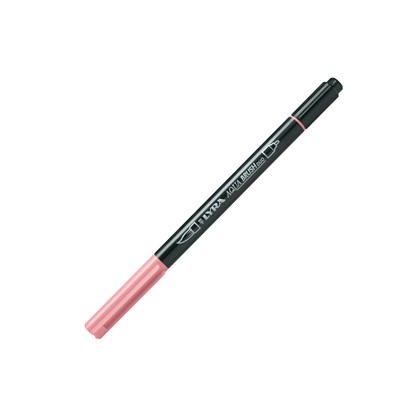 Pennarello a 2 punte AQUA BRUSH DUO carminio rosa LYRA L6520024 - Conf da 10 pz.