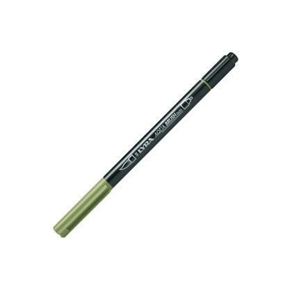 Pennarello a 2 punte AQUA BRUSH DUO verde di cromo LYRA L6520068 - Conf da 10 pz.