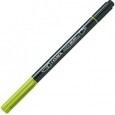 Pennarello a 2 punte AQUA BRUSH DUO still de grain giallo LYRA L6520070 - Conf da 10 pz.