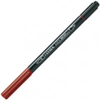 Pennarello a 2 punte AQUA BRUSH DUO rosso Venezia LYRA L6520090 - Conf da 10 pz.