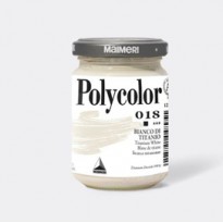Colore vinilico Polycolor vasetto 140 ml bianco titanio Maimeri M1220018