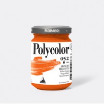 Colore vinilico Polycolor vasetto 140 ml arancio brillante Maimeri M1220052 - Conf da 3 pz.