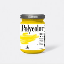 Colore vinilico Polycolor vasetto 140 ml giallo limone Maimeri M1220100 - Conf da 3 pz.