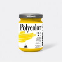 Colore vinilico Polycolor vasetto 140 ml giallo primario Maimeri M1220116 - Conf da 3 pz.