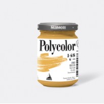 Colore vinilico Polycolor vasetto 140 ml oro ricco Maimeri M1220148 - Conf da 3 pz.