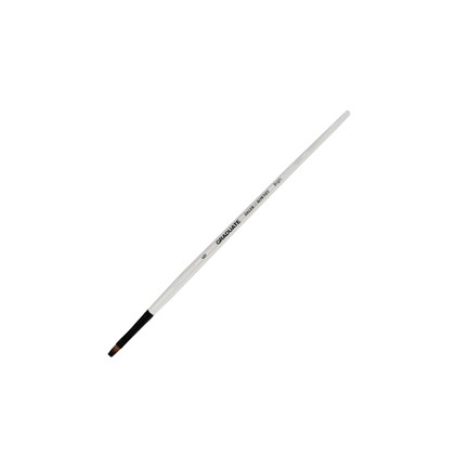 Pennello sintetico piatto corto Graduate n.6 manico lungo Daler Rowney D212160006 - Conf da 6 pz.