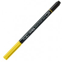 Pennarello a 2 punte AQUA BRUSH DUO giallo cromo chiaro LYRA L6520006 L6520006 - Conf da 10 pz.