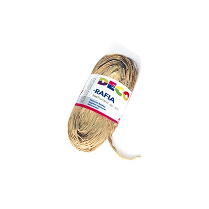 Confezione 50gr Rafia colore naturale CWR 1731