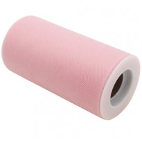 Tulle in rotolo 12,5cmx25mt rosa Big Party 85045