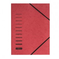 Cartellina rossa con elastico in cartoncino A4 PAGNA 24001-01