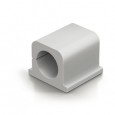 4 Clip fermacavi adesivi per 2 cavi - grigio - Durable 5043-10
