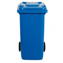 Bidone carrellato 120Lt blu per raccolta differenziata 1/120/5-BLB