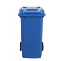 Bidone carrellato 240Lt blu per raccolta differenziata 1/240/5-BLB