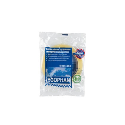 Nastro adesivo Ecophan 19mmx66mt in caramella Eurocel 001417210 - Conf da 8 pz.